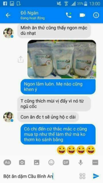 Bột ăn dặm Cầu Bình An cho bé từ 4 tháng loại 1kg