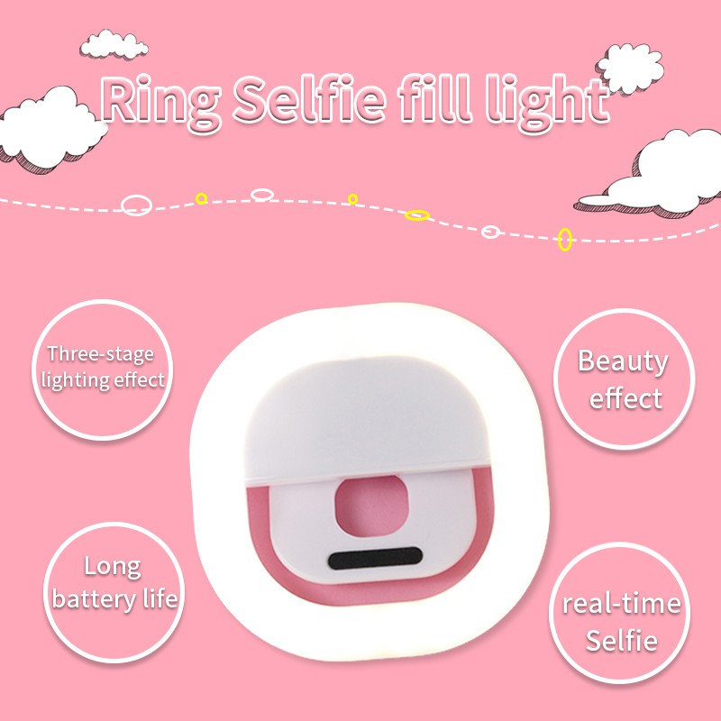 Đèn selfie S-10 trợ kẹp đèn LED Đèn tự sướng cho điện thoại di động Chụp ảnh