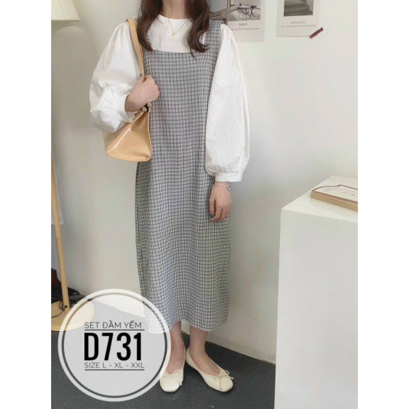 Set đầm yếm big size từ 60kg-90kg