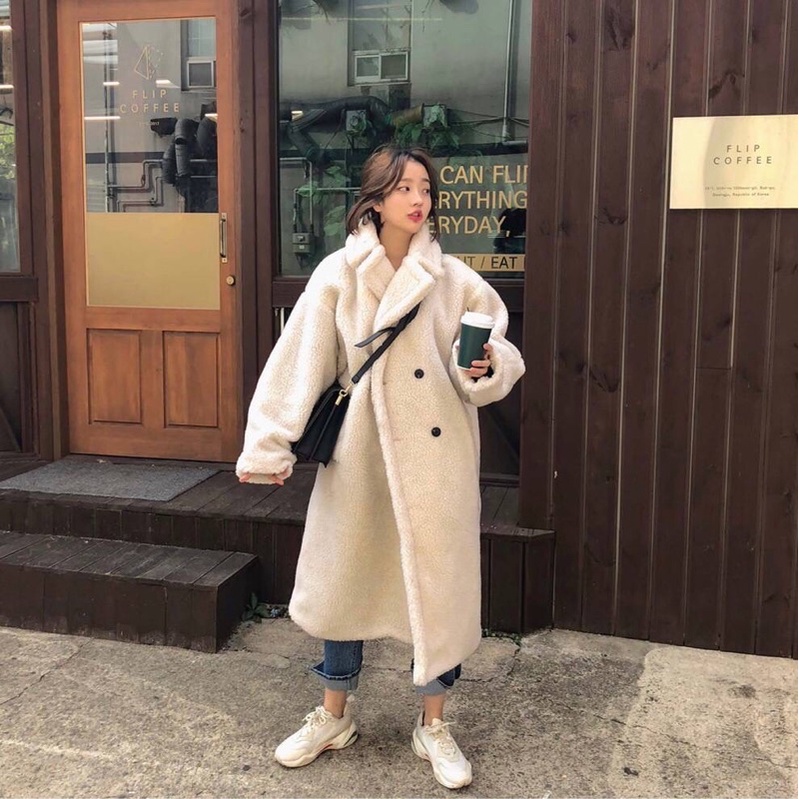 ÁO KHOÁC LÔNG DÁNG DÀI ULZZANG