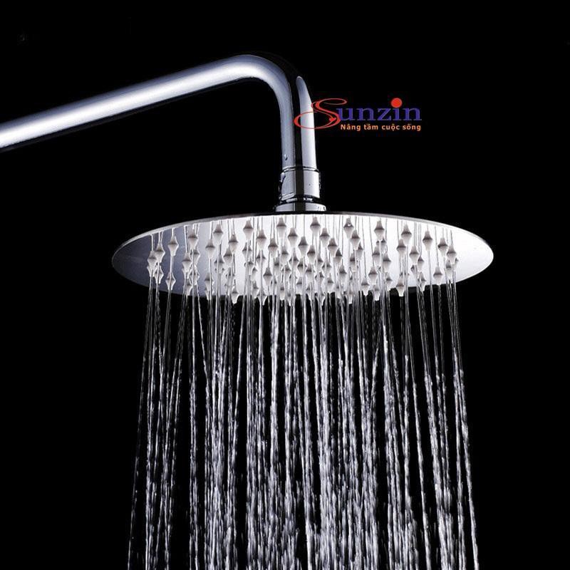 Bát sen tắm phun mưa tròn rộng 20cm, chất liệu inox 304