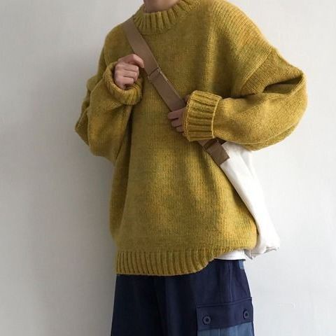 Áo Khoác Len Dáng Rộng Phong Cách Hàn Quốc Thời Trang Mùa Đông Dành Cho Nam