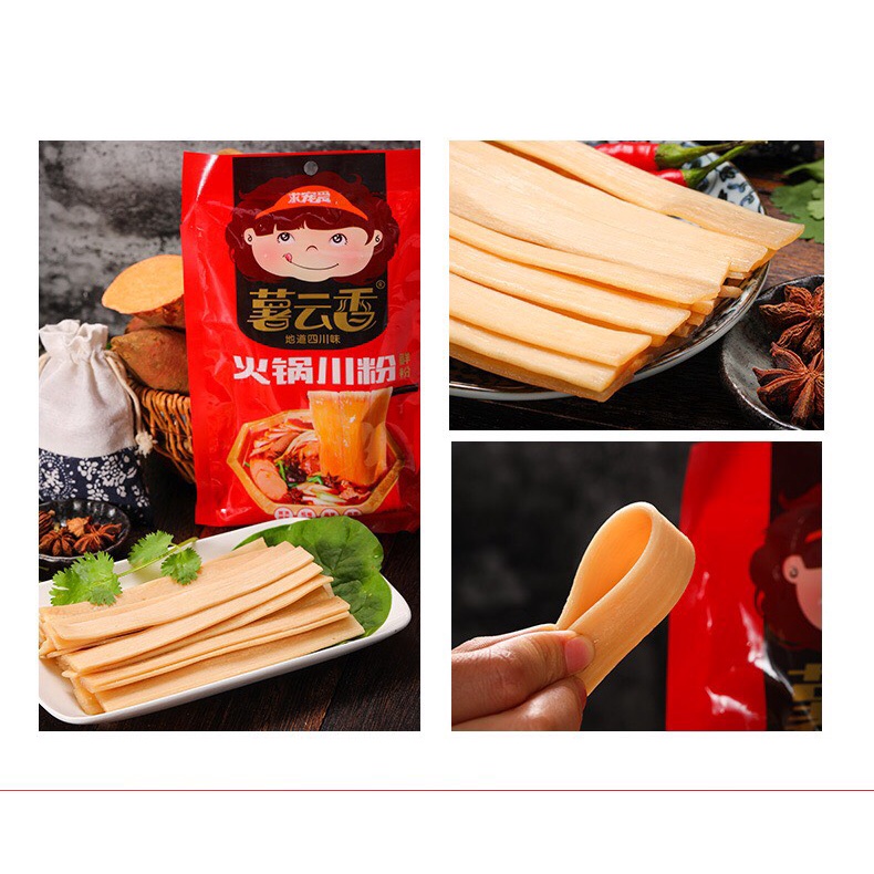 Gói cốt lẩu - Miến dẹt - Topping thả lẩu