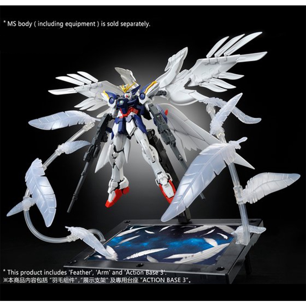 Mô Hình Lắp Ráp Bệ Đỡ Hiệu Ứng Cánh Chim Expansion Effect ”Seraphim Feather” cho RG Wing Zero Gundam