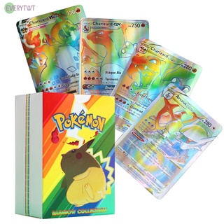 100Pcs Spanish Pokemon Cards Battle Card Game Pokemon Vstar GX Vmax Child Gift@New