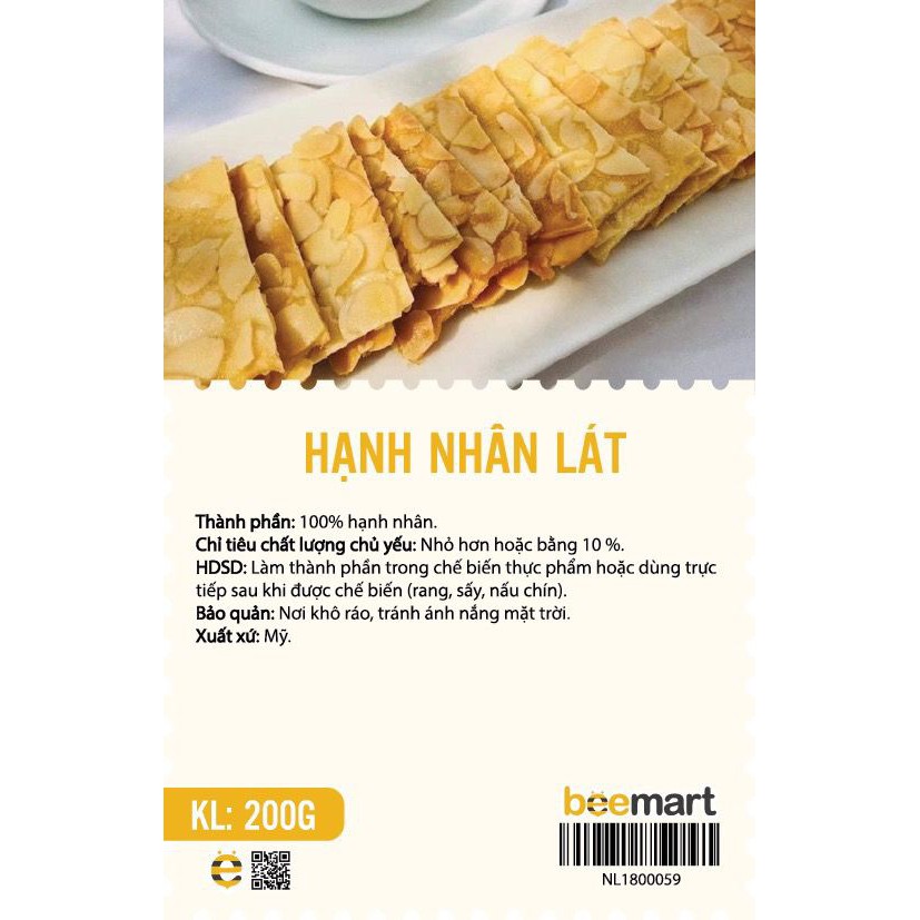 Hạnh nhân lát 200gr