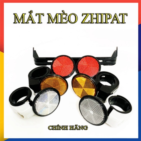 BỘ 4 ĐÈN PHẢN QUANG MẮT MÈO ZHIPAT TRƯỚC SAU ( TÙY CHỌN MÀU MẮT VÀ MÀU PÁT PHUỘC)