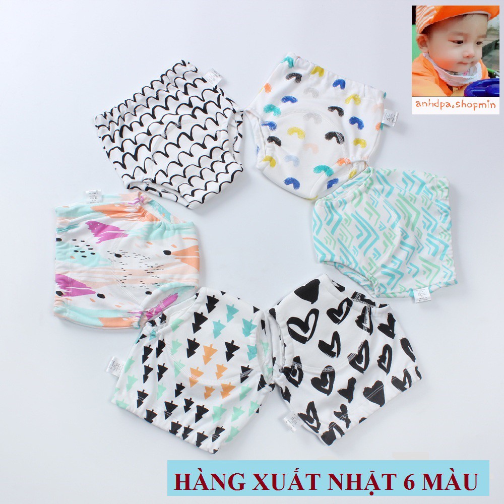  Combo 2 chiếc quần bỏ bỉm I Love 6 lớp hàng Nhật cho bé 6-17kg size 80,90,100,110