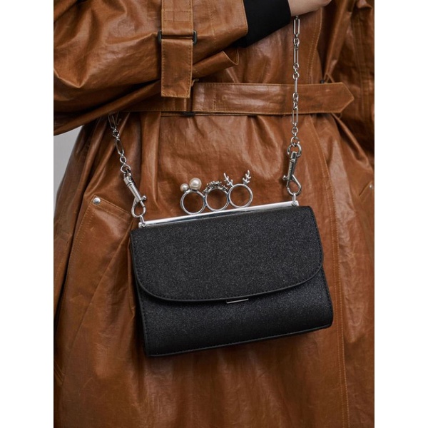 Clutch kim tuyến Charles & Keith authentic