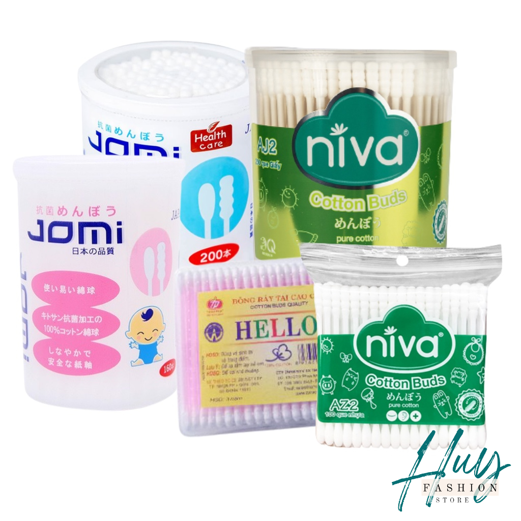 Tăm bông trẻ em khán﻿g khu﻿ẩn Jomi / Hello / Niva - Tăm bông ngoáy tai cho bé và người lớn