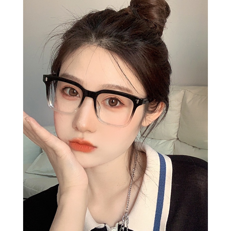 Kính Đọc Sách Tròng Trong Suốt Kiểu Dáng Retro Thời Trang Cho Nam Và Nữ