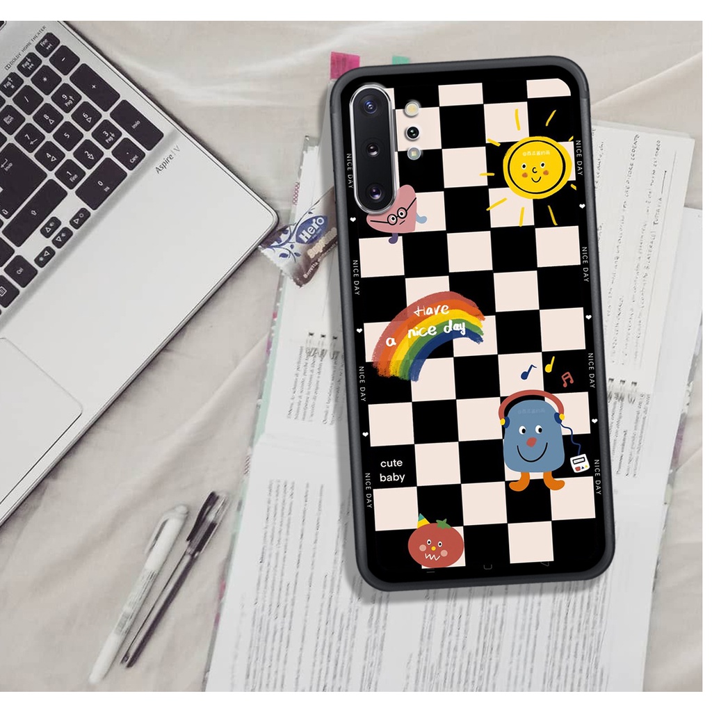 Ốp Lưng Samsung NOTE 8 - NOTE 9 - NOTE 10 - NOTE 10 PLUS , In Hình &quot;Black Heart&quot; Phong Cách Đẹp.