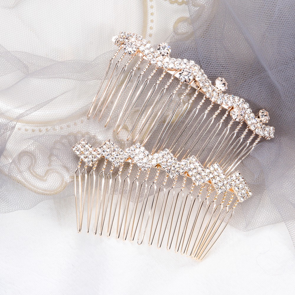Lược Cài Tóc Cô Dâu Làm Thủ Công Thời Trang|Vương Miện Sang Trọng Kẹp Tóc