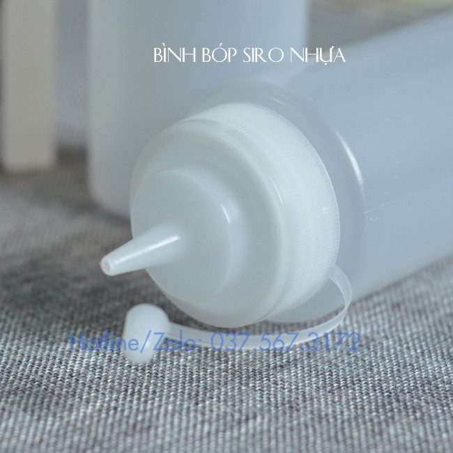 Bình bơm siro 400ml - 600ml - 1000ml Bình bóp tương ớt, tương cà, bóp g Pb511