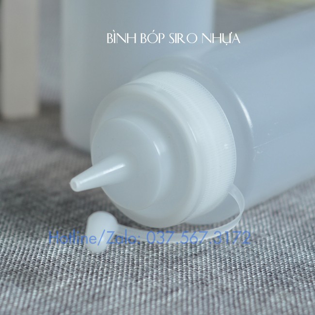 Bình bơm siro 400ml - 600ml - 1000ml Bình bóp tương ớt, tương cà, bóp gia vị