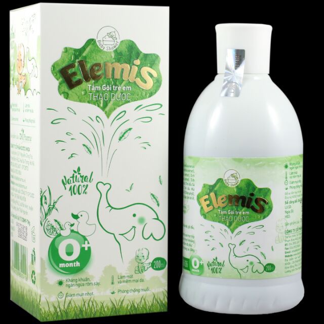 Tắm gội thảo dược trẻ em Elemis 200ml 500ml