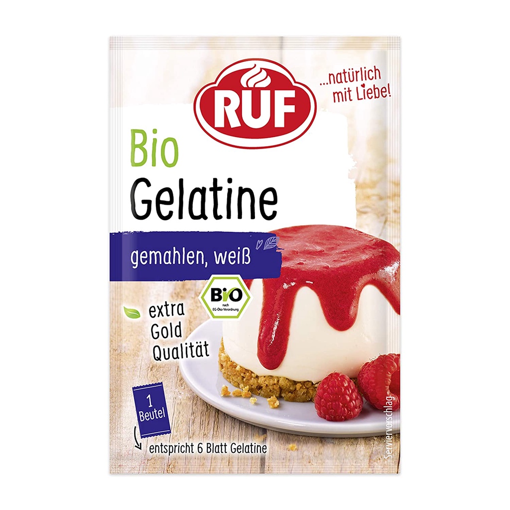 [Mã 155FMCGSALE giảm 7% đơn 500K] BỘT GELATINE HỮU CƠ RUF Gelatin hữu cơ Ruf