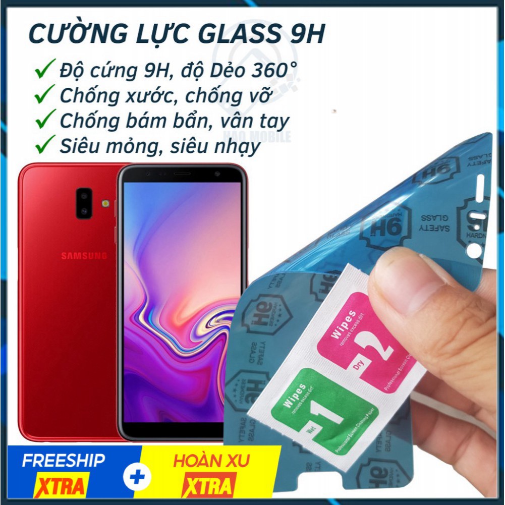 Dán cường lực dẻo nano 9H Samsung Galaxy J6, J6 2016, 2018, J6 Plus