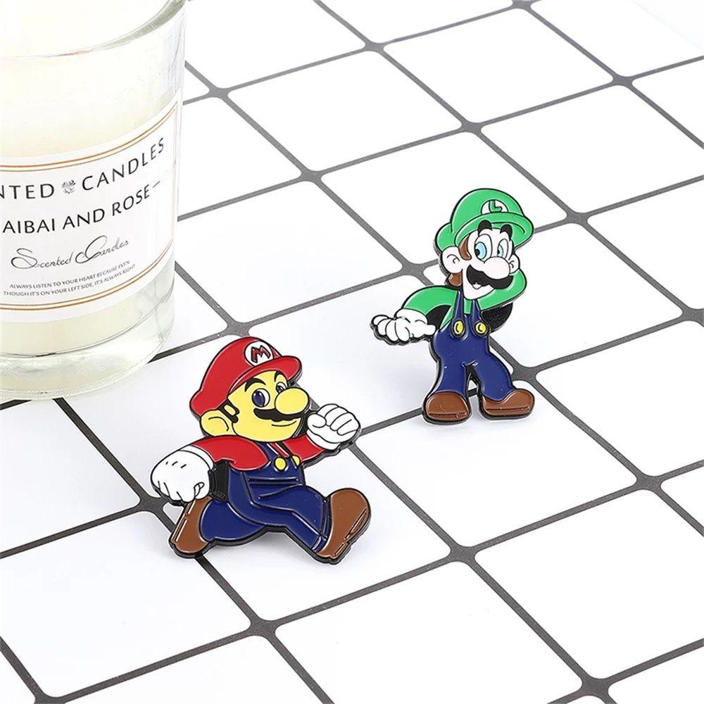QQMALL Huy Hiệu Cài Áo Hình Mèo Đen Trong Game Super Plumber Mario