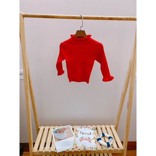 Áo Len Cao Cổ Cho Bé Gái size 1-4T
