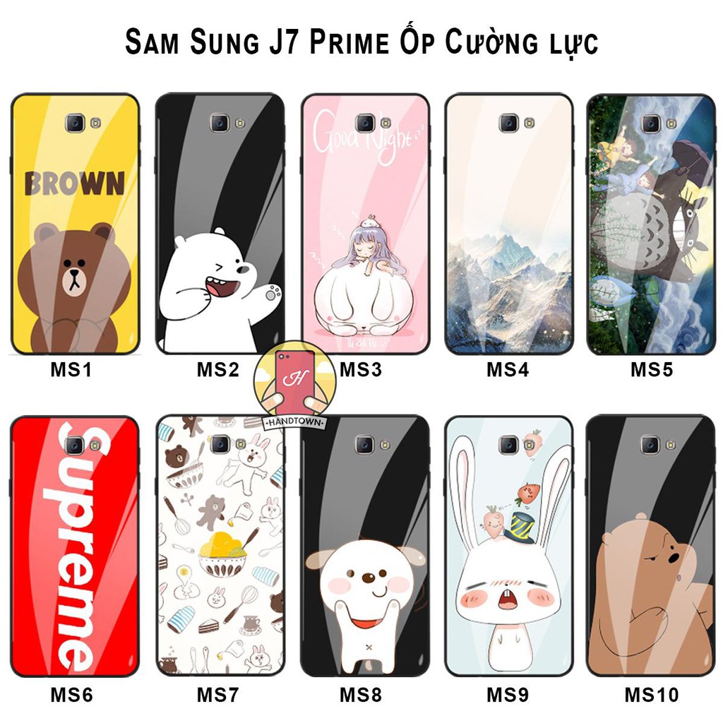 Ốp Lưng Kính Cường Lực Samsung J7 Prime