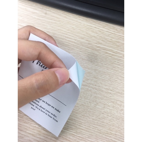 5 miếng dán niêm phong chữ thank you dán niêm phong cạnh hộp hàng nhỏ