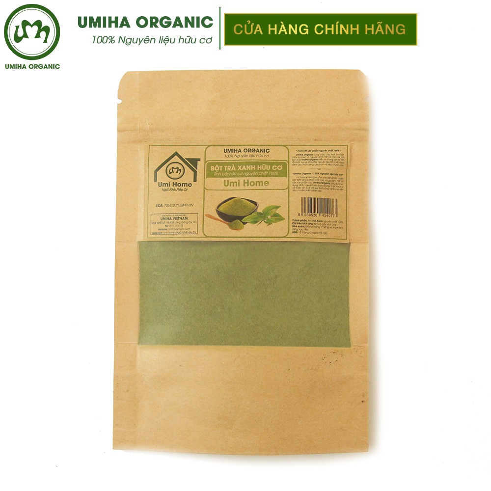 [Mã FMCGMALL -8% đơn 250K] Bột Trà Xanh đắp mặt nạ hữu cơ UMIHA nguyên chất 40G | Green Tea Powder 100% Organic | BigBuy360 - bigbuy360.vn