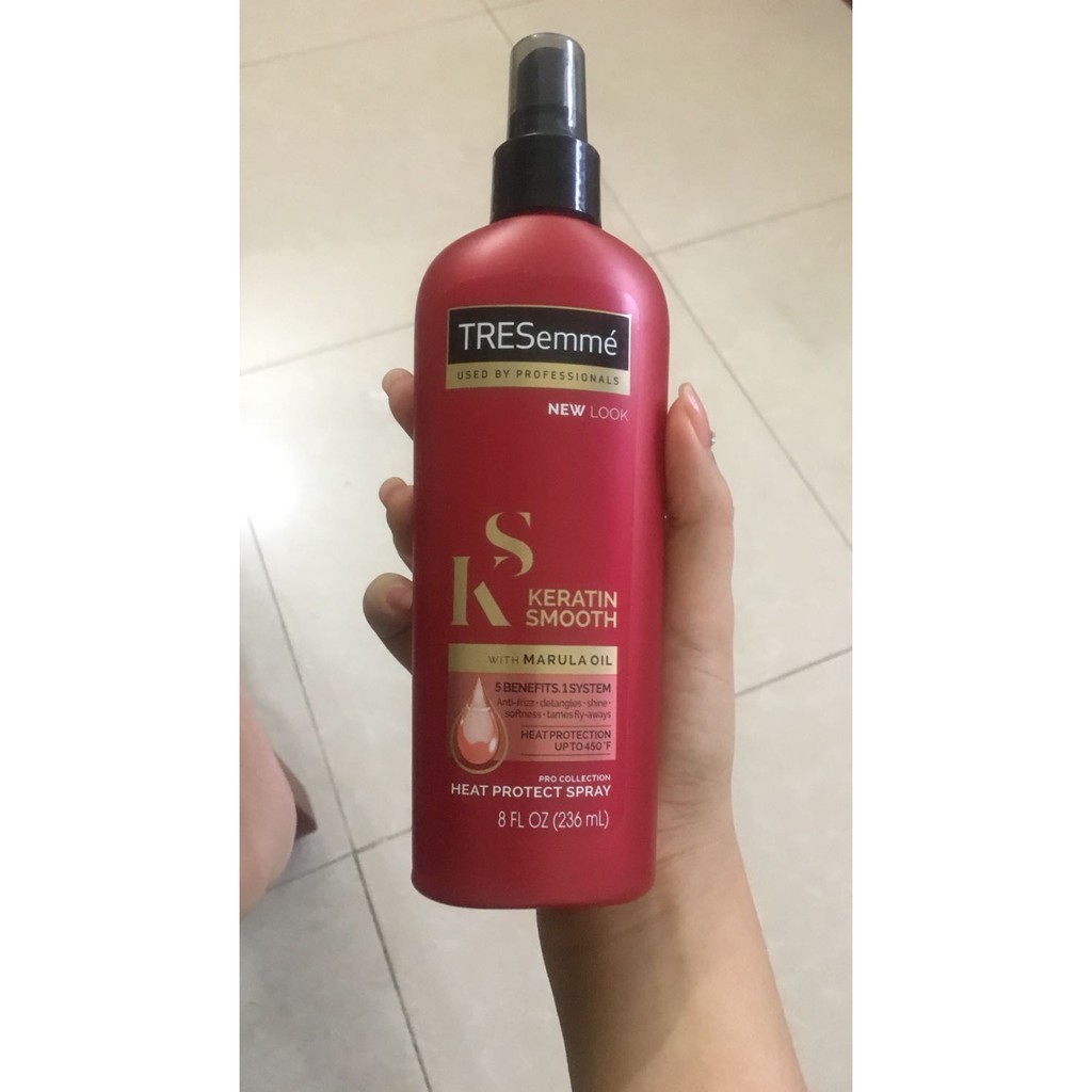 Xịt bảo vệ tóc khỏi nhiệt TRESemme Keratin Smooth 236ml