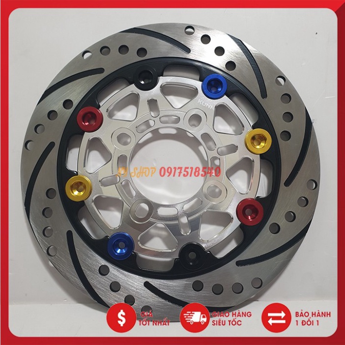 Đĩa KUNI Racing 3.5 mm lắp cho AB, Vision,sirius, ex 135, wave 110 Ảnh thật Sp