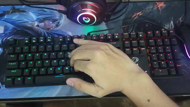 Bàn phím cơ 2nd Dareu EK810 (Black-Pink)Multi Led-D switch Blue,Red,Brown | BigBuy360 - bigbuy360.vn