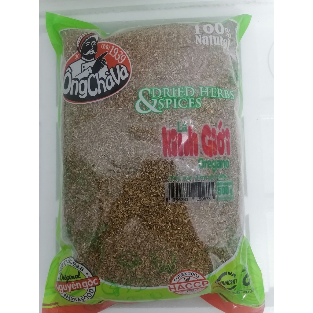 [TÚI LỚN 500g] LÁ KINH GIỚI KHÔ [VN] ÔNG CHÀ VÀ Oregano Leaf (nosa-hk)
