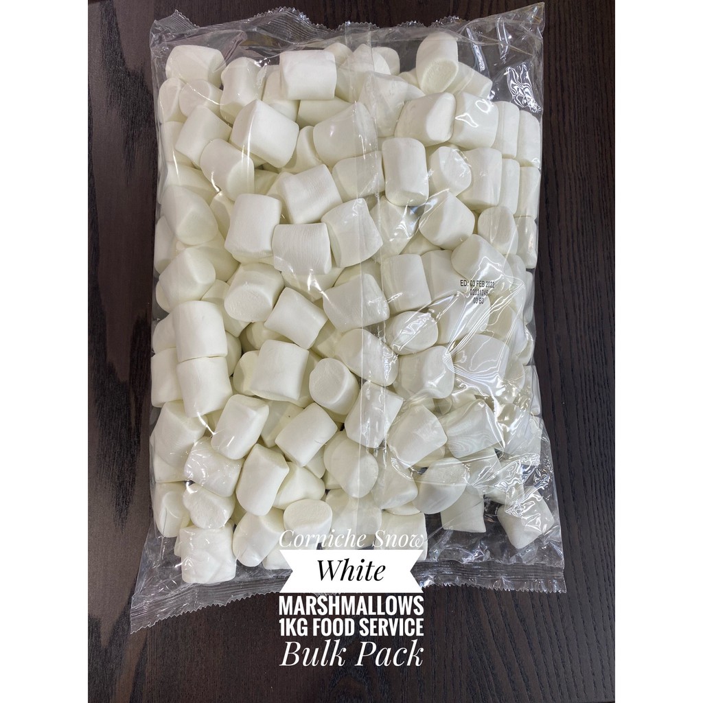 Kẹo xốp Marshmallow trắng 1kg ( làm kẹo nougat, làm bánh...)