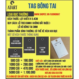 IN 1000 THẺ TREO/ TAG QUE
