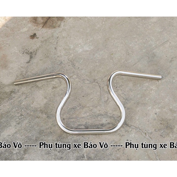 Ghi đông classic độ phong cách vase bobber, tracker , scrambler, chopper,..... chất liệu INOX304