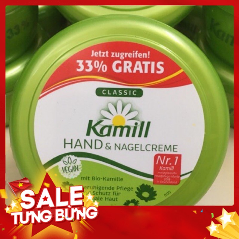 KEM DƯỠNG DA TAY KAMILL - hũ to 150ml+33%  (Hàng Đức xách tay 100%) -Cam Kết Uy Tín