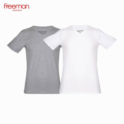 Áo lót nam cổ tim tay ngắn FREEMAN TSF311 [Combo 2]