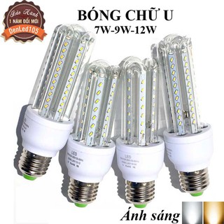 BÓNG ĐÈN CHỮ U 7W-9W-12W. ÁNH SÁNG TRẮNG/VÀNG