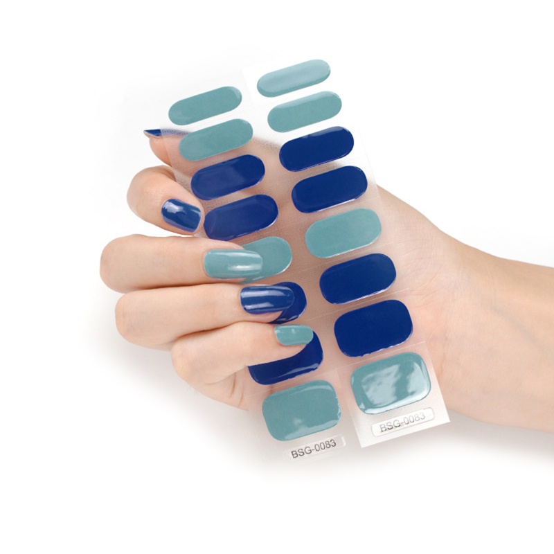 Set 16 Dải Gel Dán Toàn Diện Chống Tia UV / Ánh Sáng LED