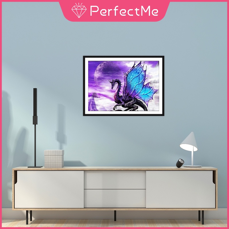 Bộ tranh đính đá 5D tự làm hình rồng 30×40