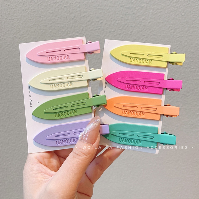 Kẹp Tóc Hình Mỏ Vịt Bằng Kim Loại Nhiều Màu Sắc Dễ Thương Cho Bé Gái