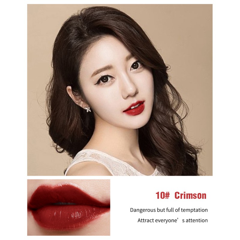 [Hàng mới về] Son môi hiệu ứng lì thiết kế hình bóng đèn trang điểm gợi cảm 12 màu sắc LAMUSELAND