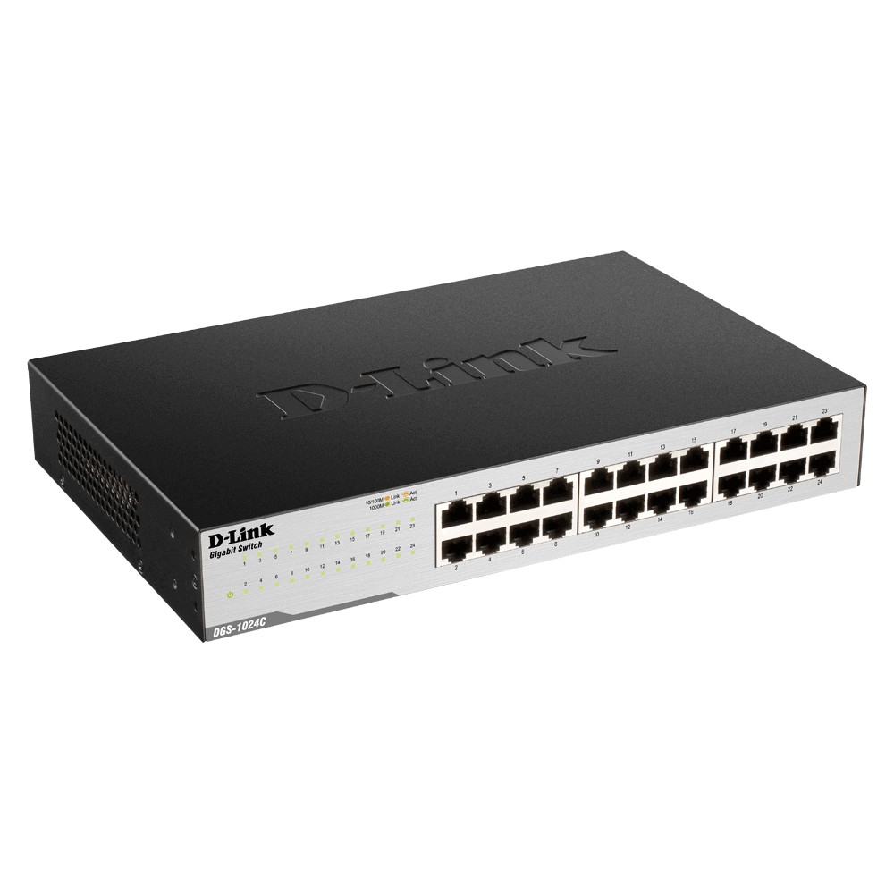 D-Link Switch Gigabit 24 cổng 10/100/1000Mbps Gắn tủ/ Để bàn -Bộ chia mạng switch D-LINK DGS-1024C