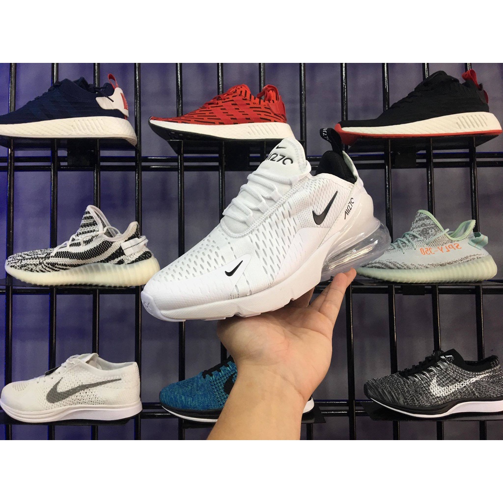 Giày Thể Thao Air Max 270 Full Trắng Cổ Thấp Phù Hợp Cho Nam Và Nữ Clever Man Store