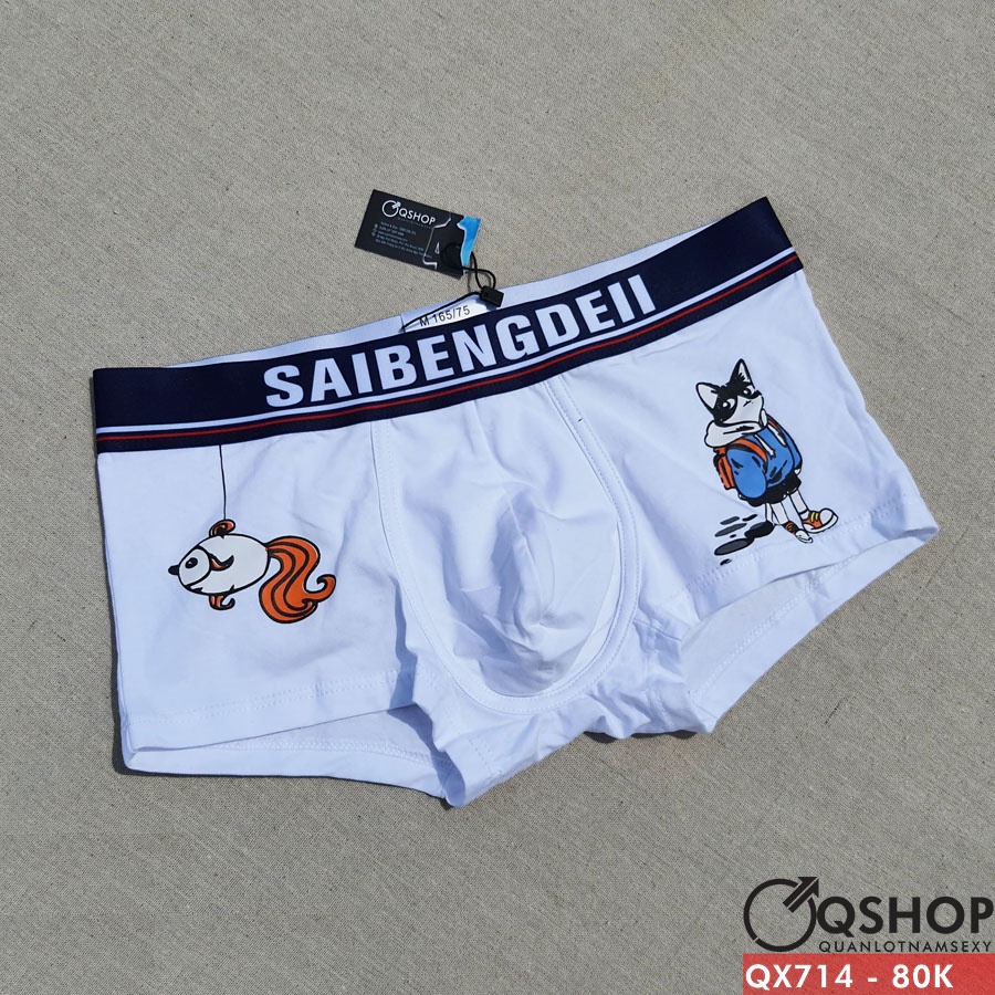Quần lót boxer nam thun cotton cao cấp QSHOP QX714