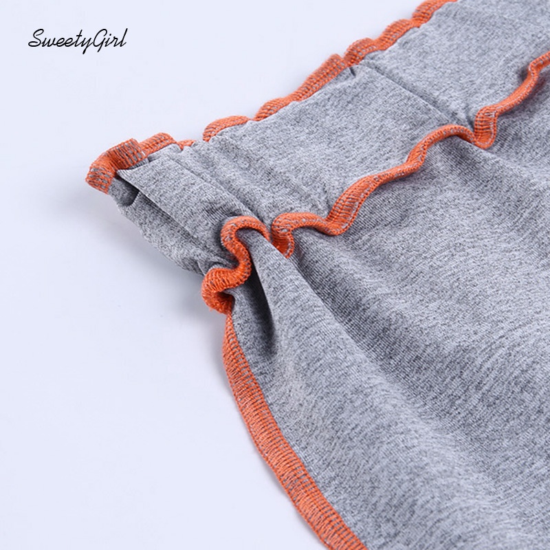 Chân Váy Ôm Mini Viền Màu Tương Phản Thời Trang Cho Nữ