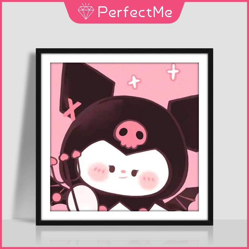 Bộ Tranh Đính Đá 5D Tự Làm 30x30CM Hình Kuromi Melody