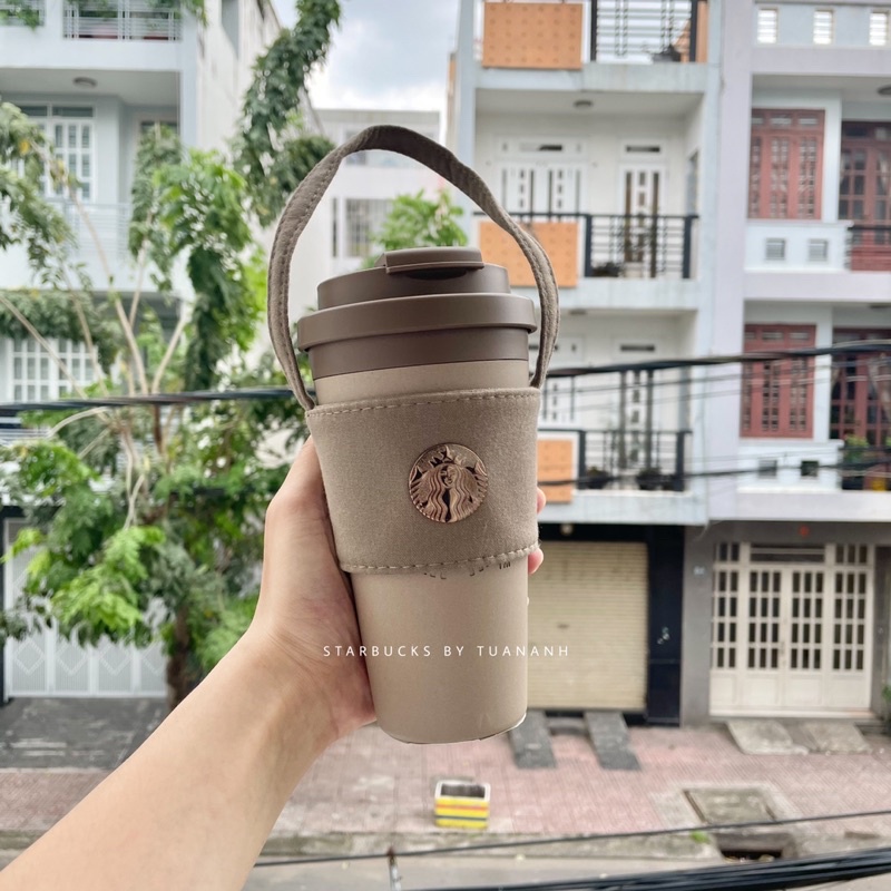 Bình Nhựa Tái Chế Starbucks Coffee Grounds 473ml