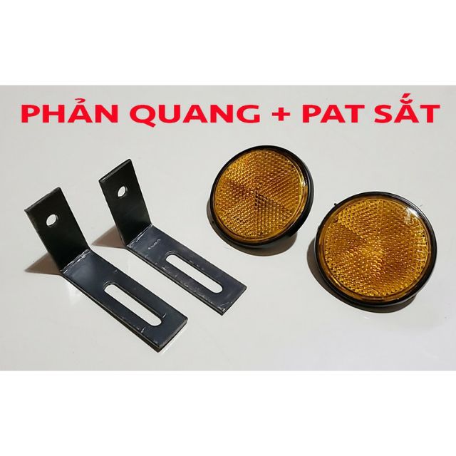 BỘ 2 MẮT MÈO PHẢN QUANG KÈM PAT SẮT SAU