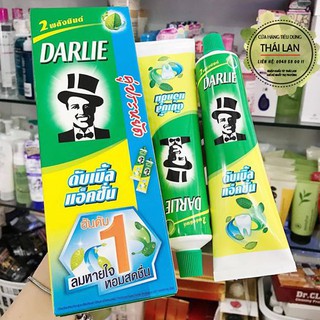Freeship 99K_Hộp 2 Tuýp Kem Đánh Răng Darlie Double Action Anamel Protect Thailand (Mỗi Ống 170g)