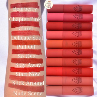 {Chính Hãng 100%} Son Kem Lì 3CE Blurring Liquid Lip
